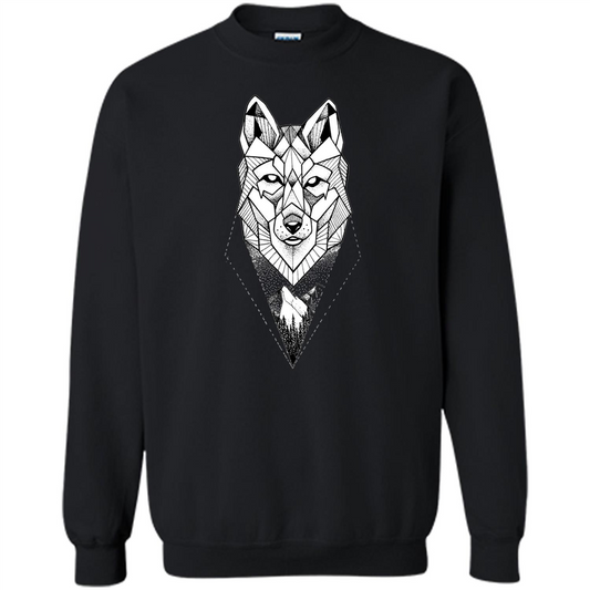 Wolf Moon Mountain Dreamcatcher Bohemian Spirit T-shirt Black