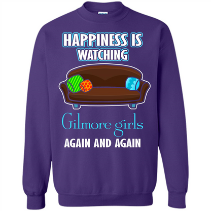 Movie T-shirt Happiness Is Watching Again And Again Orange