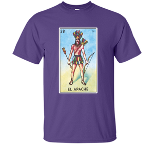 El Apache Card T-shirt Tarot Loteria T-shirt