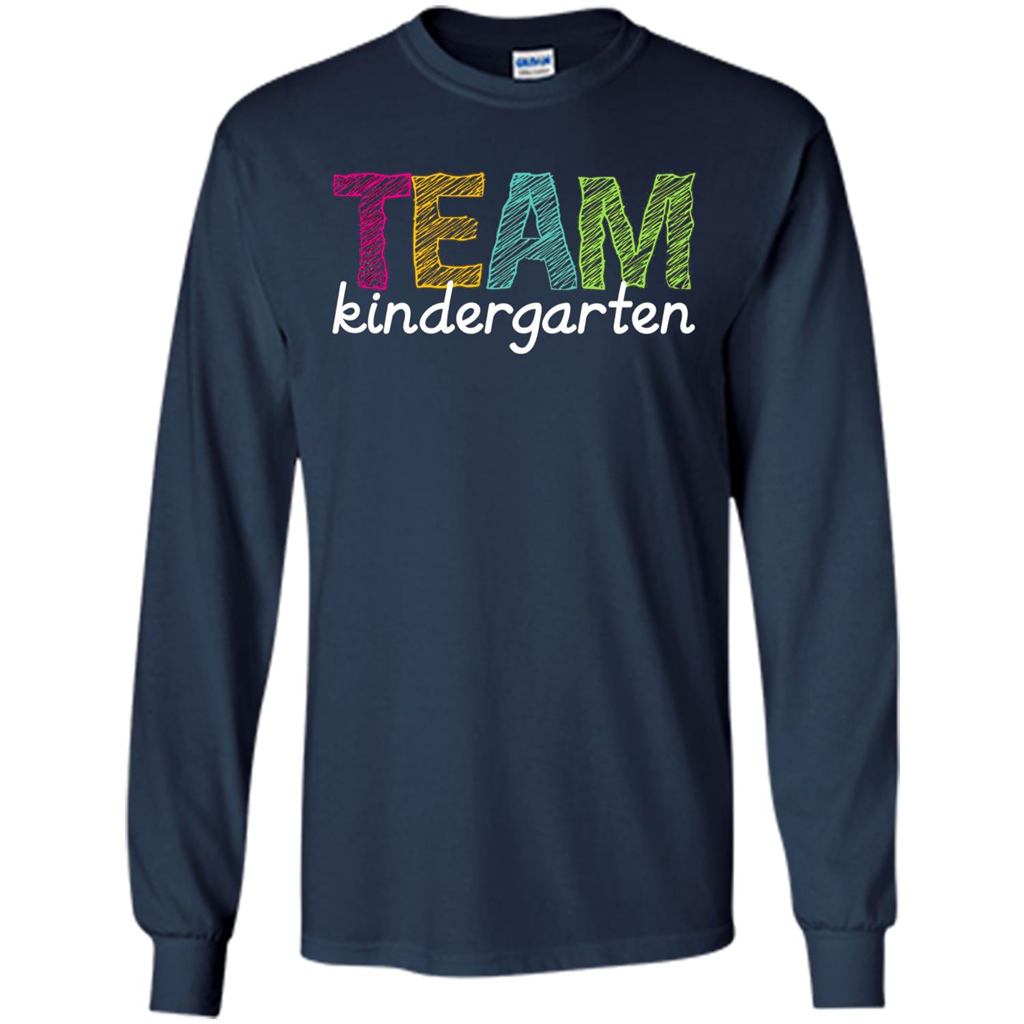 Team Kindergarten Grade Teacher T-Shirt Navy