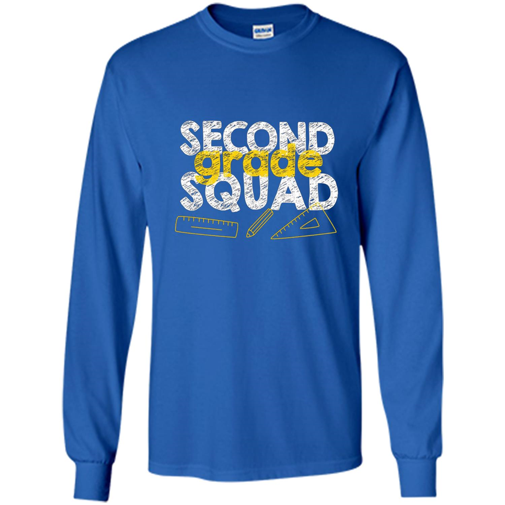 Second Grade Squad T-shirt Students Back To School T-shirt Royal