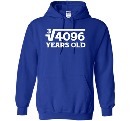 Funny Math Geek 16th Birthday Cube Root T-Shirt 16 Year Old shirt Royal