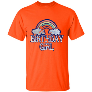 Birthday Girl Rainbow T-shirt