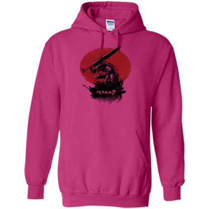Red Sun Swordsman T-shirt Heliconia