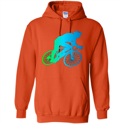 Bike Rider T-shirt Colorful Bicycle Biking Lover T-shirt Orange