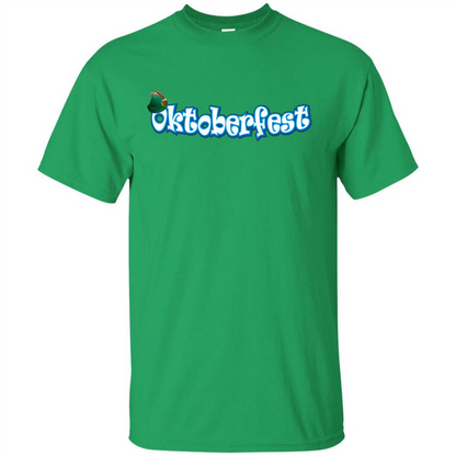 Oktoberfest Tyrolean Hat German T-Shirt Irish Green