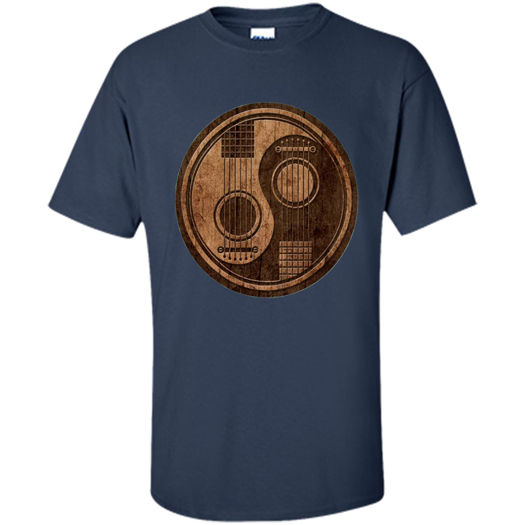 Best gift for Guitar T-shirt Guitar Ying-Yang Gift Navy