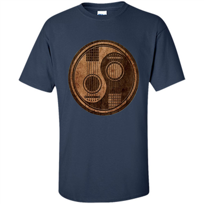 Best gift for Guitar T-shirt Guitar Ying-Yang Gift Navy