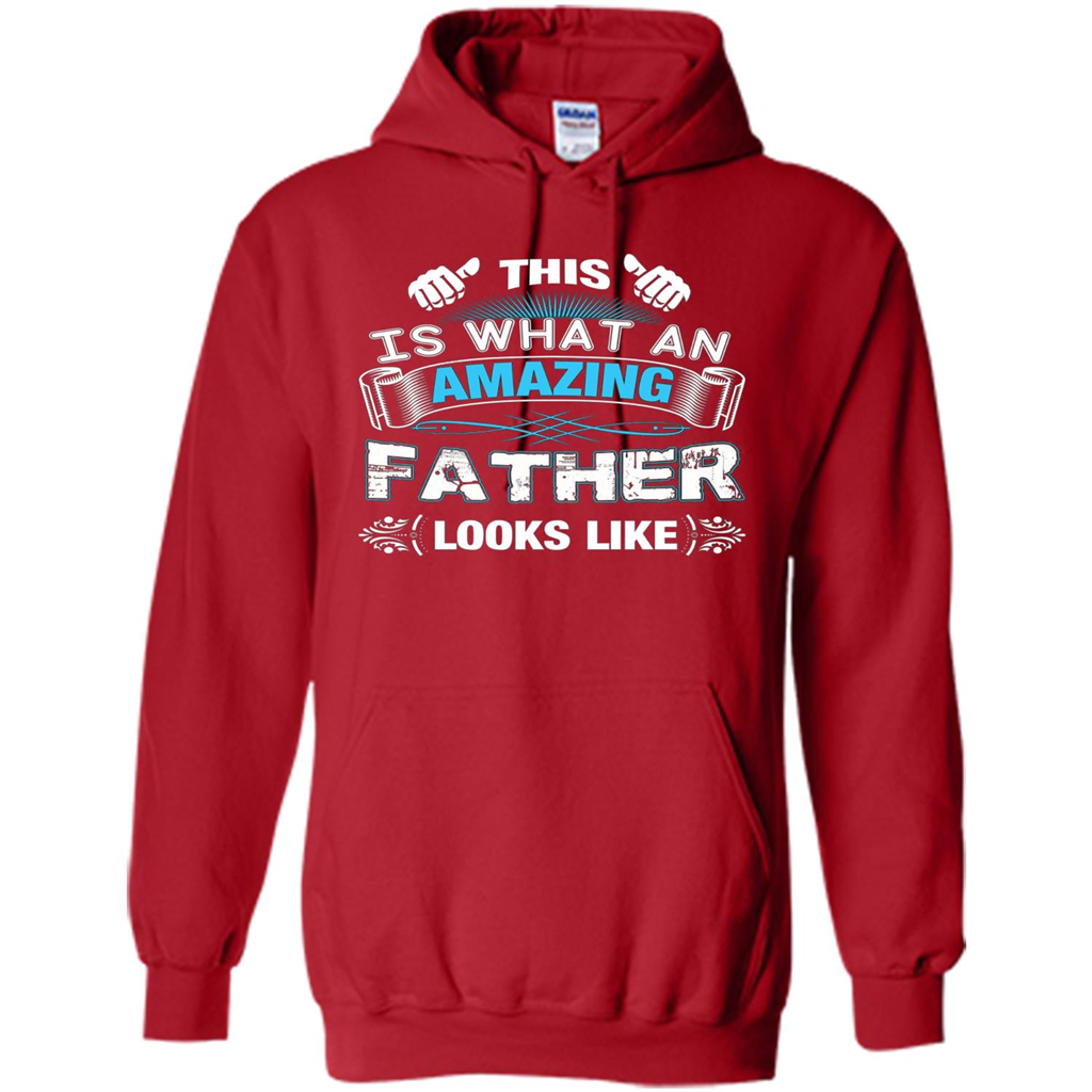 Fathers Day T-shirt This is What An Amazing Looks Like Red