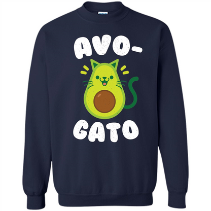 Avogato - Avocado Cat - Funny Avocado T-shirt Navy