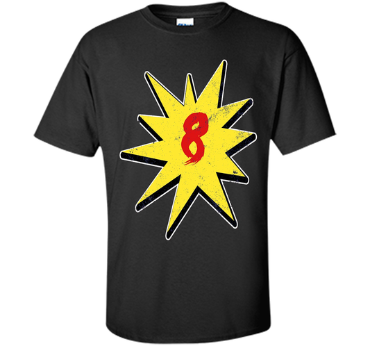 Eighth Birthday Shirt Super Hero Birthday Shirt 8 Year Old shirt Black