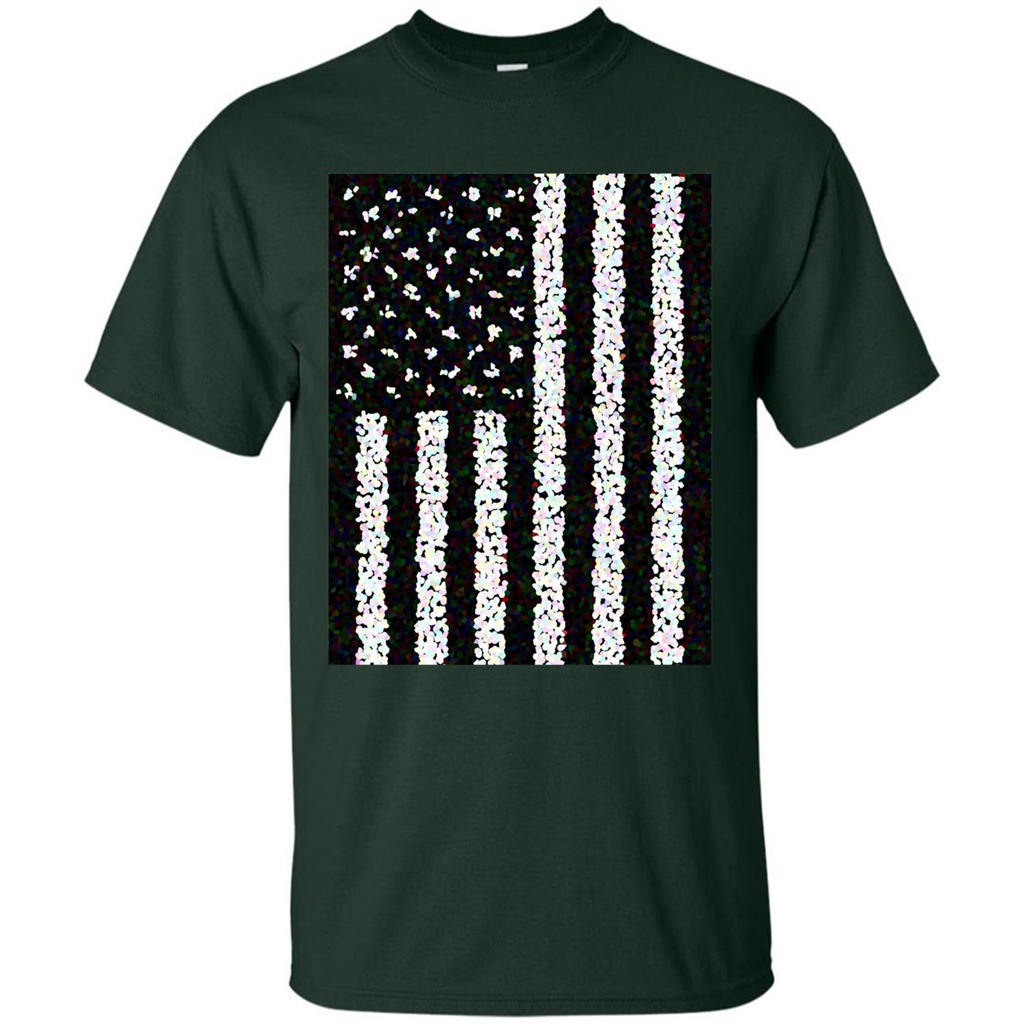 American Flag T-shirt Forest Green