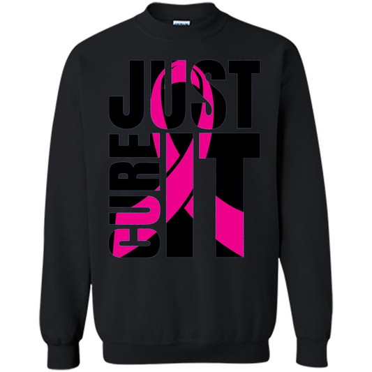 Breast Cancer Awareness T-shirt Just Cure It Black