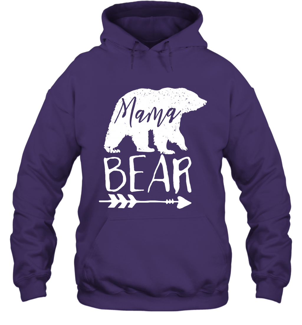 Mama Bear Shirt Hoodie Hoodie Purple