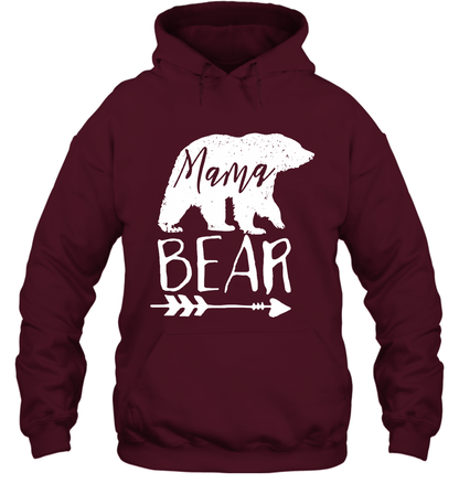 Mama Bear Shirt Hoodie Hoodie Maroon
