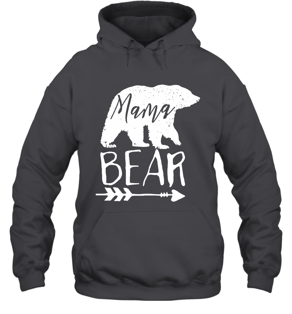Mama Bear Shirt Hoodie Hoodie Dark Heather