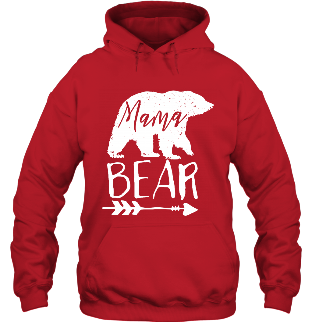 Mama Bear Shirt Hoodie Hoodie Red