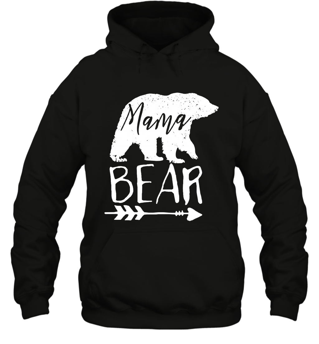Mama Bear Shirt Hoodie Hoodie Black