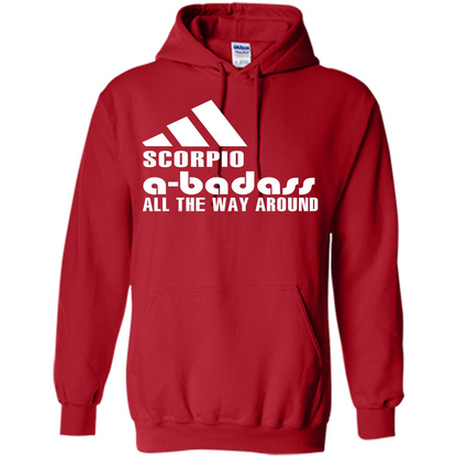 Scorpio A-Badass All The Way Around T-shirt Red