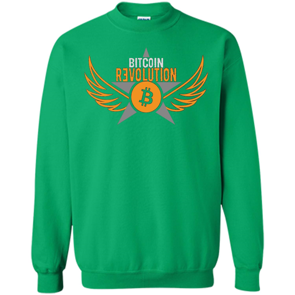 Bitcoin T-shirt Cool Cryptocurrency Revolution BTC Logo T-shirt Irish Green