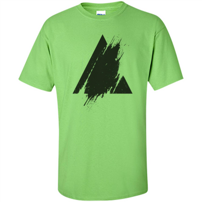 Place Splashed Triangle T-shirt Lime