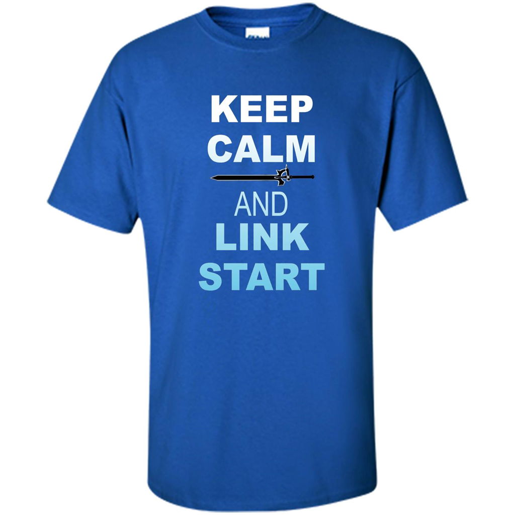 Keep Calm And Link Start T-shirt Royal