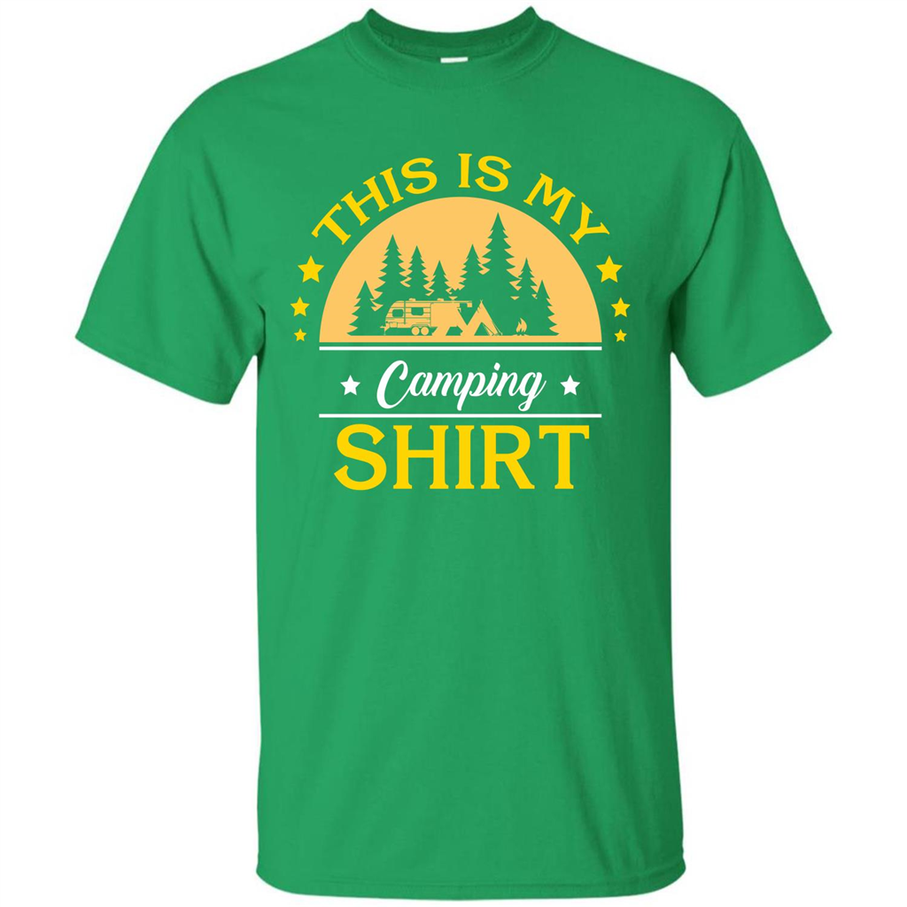 Camping T-shirt This Is My Camping Shirt T-shirt Irish Green