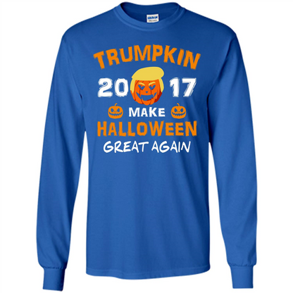 Halloween T-shirt Trumpkin 2017 Make Halloween Great Again T-shirt Royal