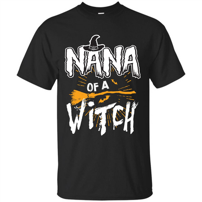 Halloween T-shirt Nana Of A Witch Black