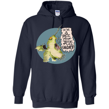 I'm A Beeyoooteeeful Unicorn T-Shirt Navy