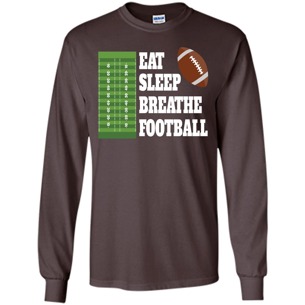 Eat Sleep Breathe Football T-shirt Dark Chocolate