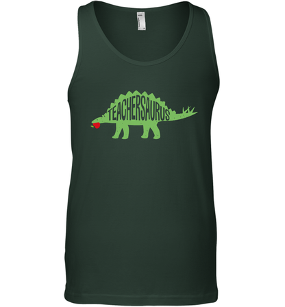 Teachersaurus Teacher Saurus Shirt Tank Top Tank Top Forest Green