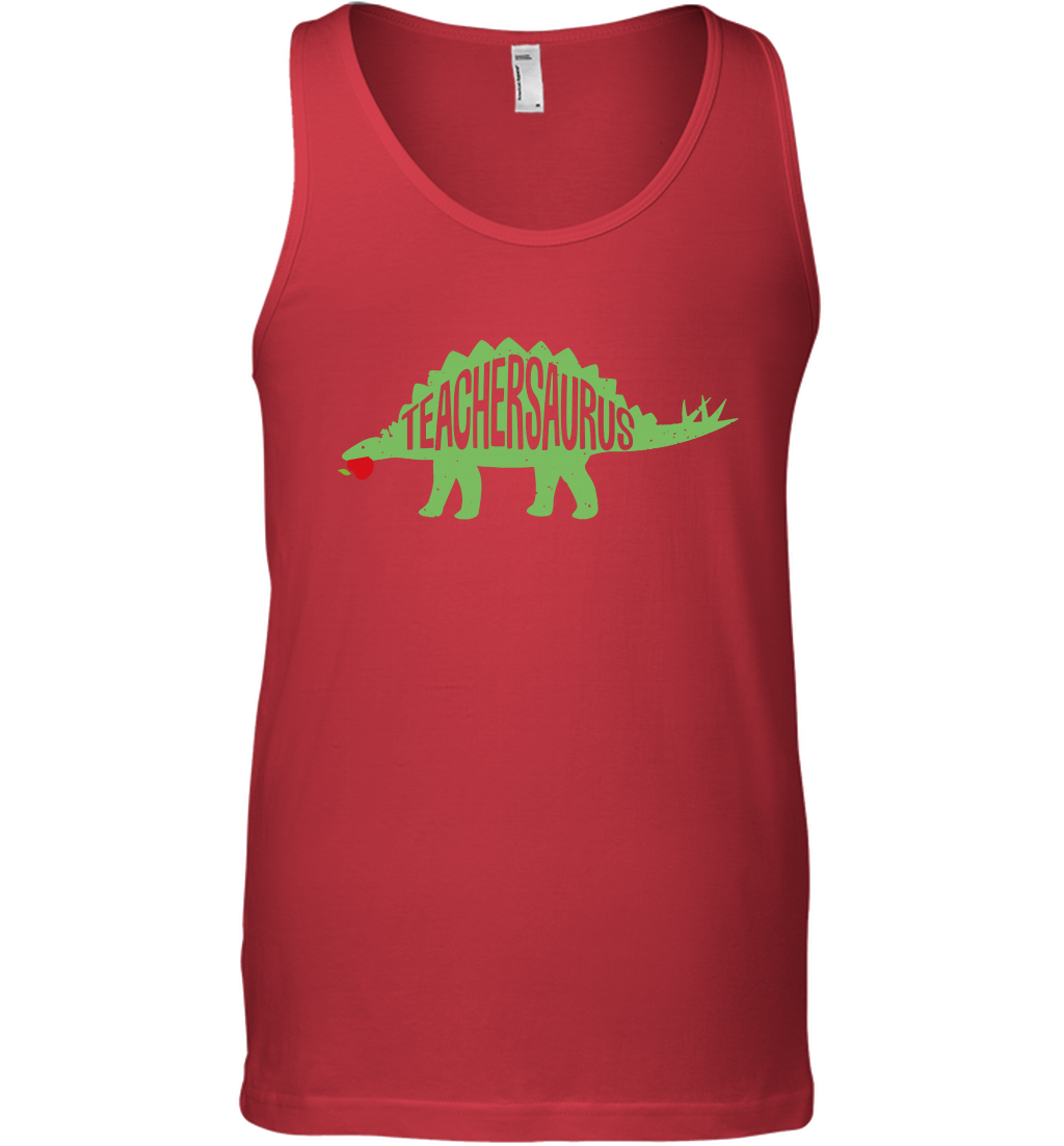 Teachersaurus Teacher Saurus Shirt Tank Top Tank Top Red