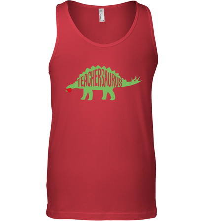 Teachersaurus Teacher Saurus Shirt Tank Top Tank Top Red