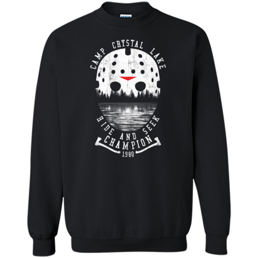 Camp Crystal Lake T-shirt Hide And Seek Champion 1980 Black