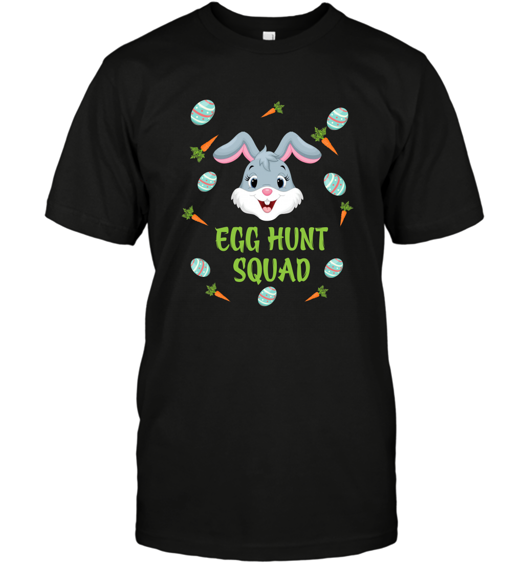 Egg Hunt Squad Happy Easter Day Shirt T-Shirt Black