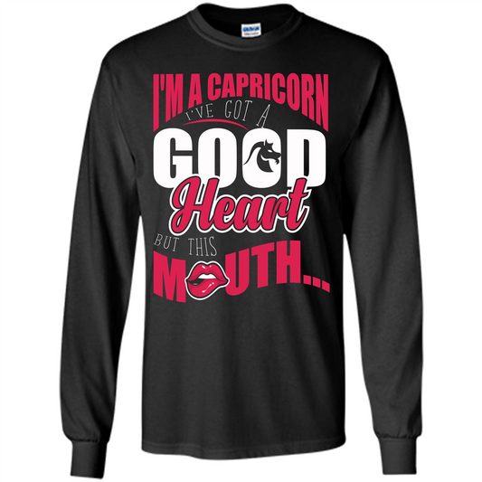 Capricorn T-shirt Im A Capricorn Ive Got A Good Heart Orange