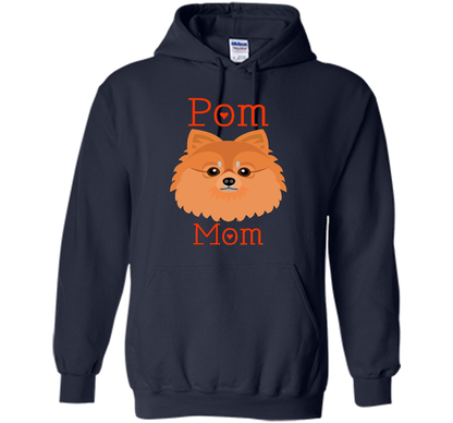 Pom Mom Pomeranian Dog Funny Shirt cool shirt Navy