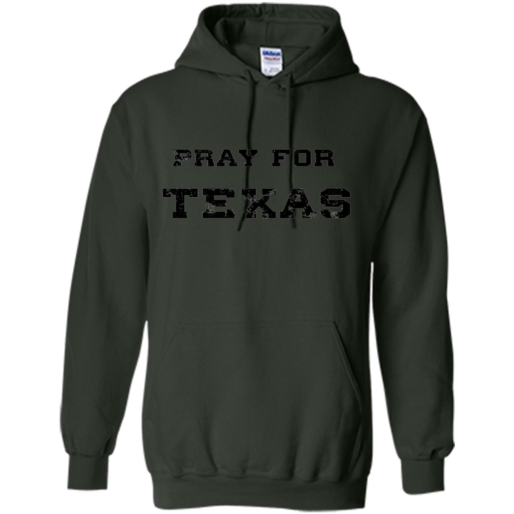 Pray For Texas T-shirt Forest Green