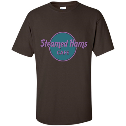 Steamed Hams Cafe T-shirt Dark Chocolate