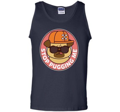 Pug T-shirt Stop Pugging Me T-shirt Navy