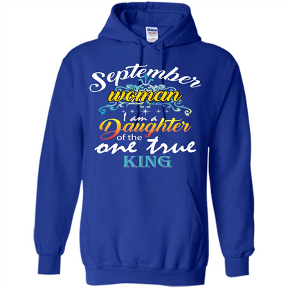 September Woman I Am A Daughter Of The One True King T-shirt Royal