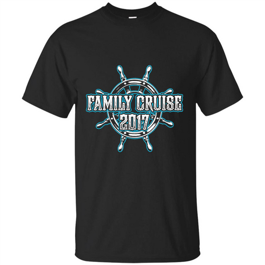 Family Cruise 2017 T-Shirt Family Vacation T-shirt Black
