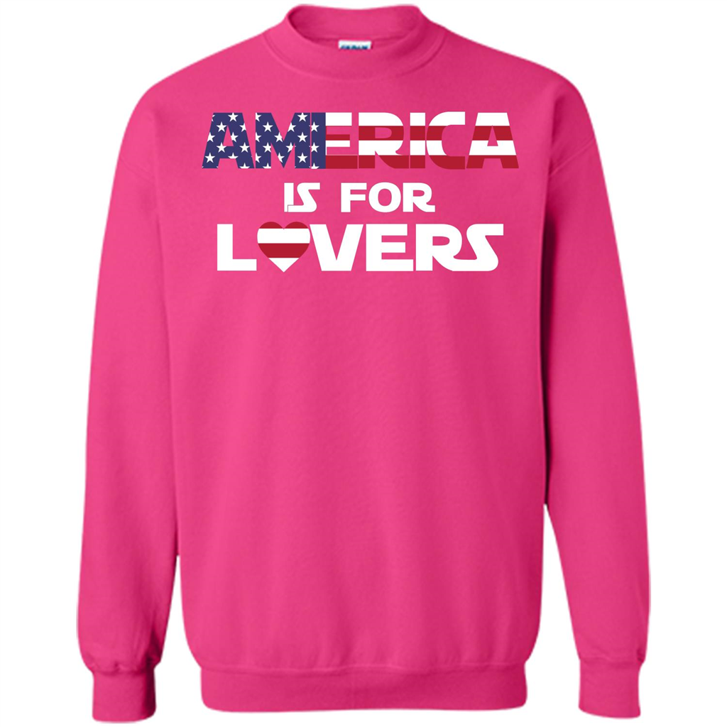 America Is For Lovers T-shirt Heliconia