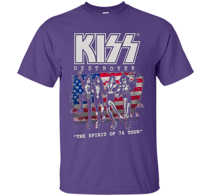 Kiss Destroyer The Spirit Of 76 T-shirt Purple