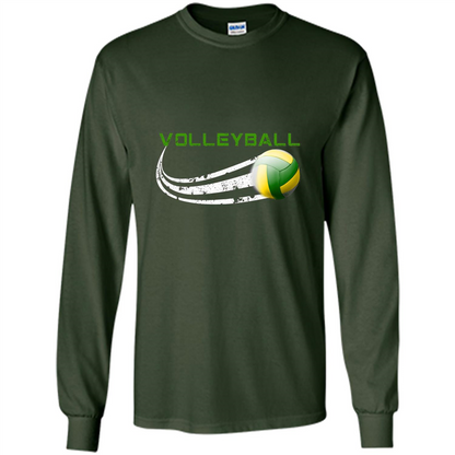 Sports T-shirt Volleyball Player Forest Green