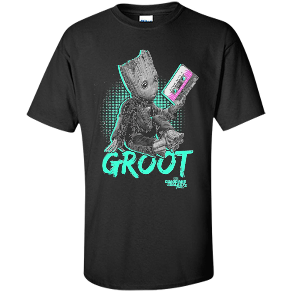 Marvel Groot Guardians of Galaxy 2 Mix Tape Graphic T-Shirt