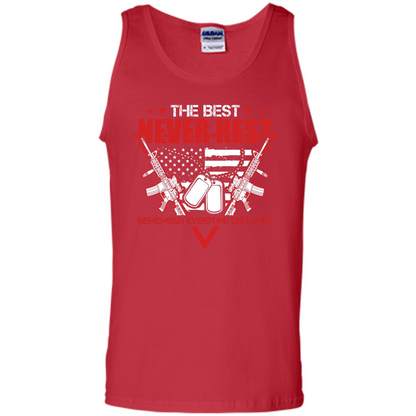 Military T-shirt RED The Best Never Rest Remember Everyone Deployed Red