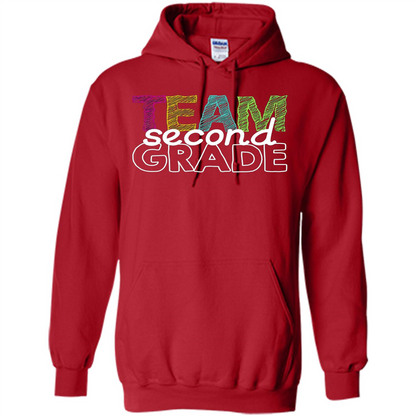 Team Second Grade Teacher T-Shirt Red