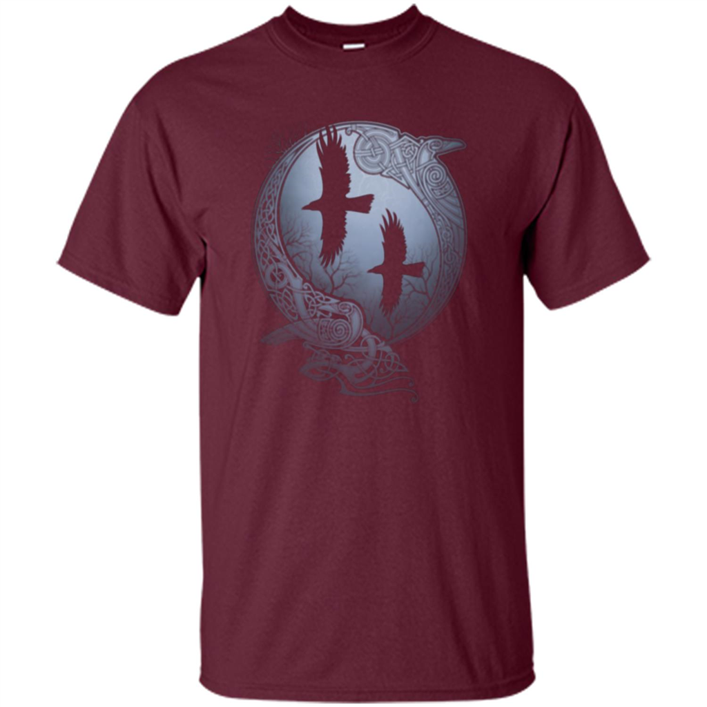 Odin's Revens T-shirt Maroon